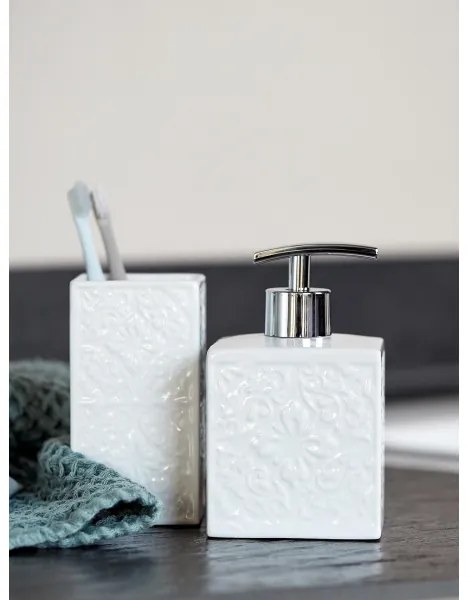 WENKO 22650100 - Dispenser per sapone CORDOBA 500 ml bianco