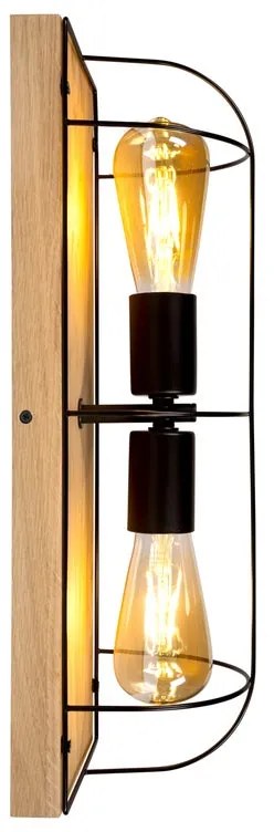 Plafoniera scandinavo Plafoniera scandinavo Pescatore 2 x E27 nero IP20, 2XE27