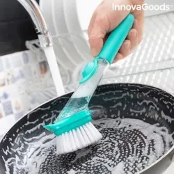 Spazzolino Spugna con Manico e Dispenser per Sapone Cleasy InnovaGoods