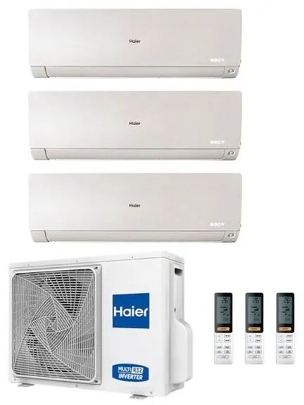 Climatizzatore Haier Trial Split Flexis Bianco 9000+12000+12000 3U70S2SR5FA R-32 a++/a+ 9+12+12