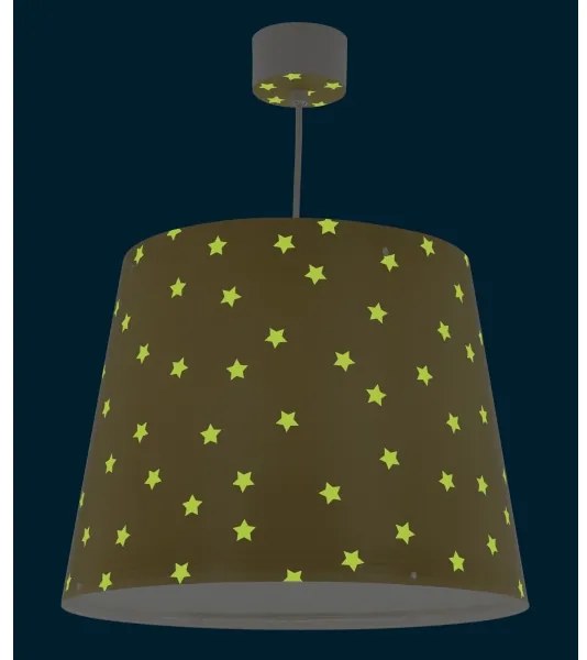 Dalber 82212A - Lampadario per bambini STAR LIGHT 1xE27/60W/230V giallo