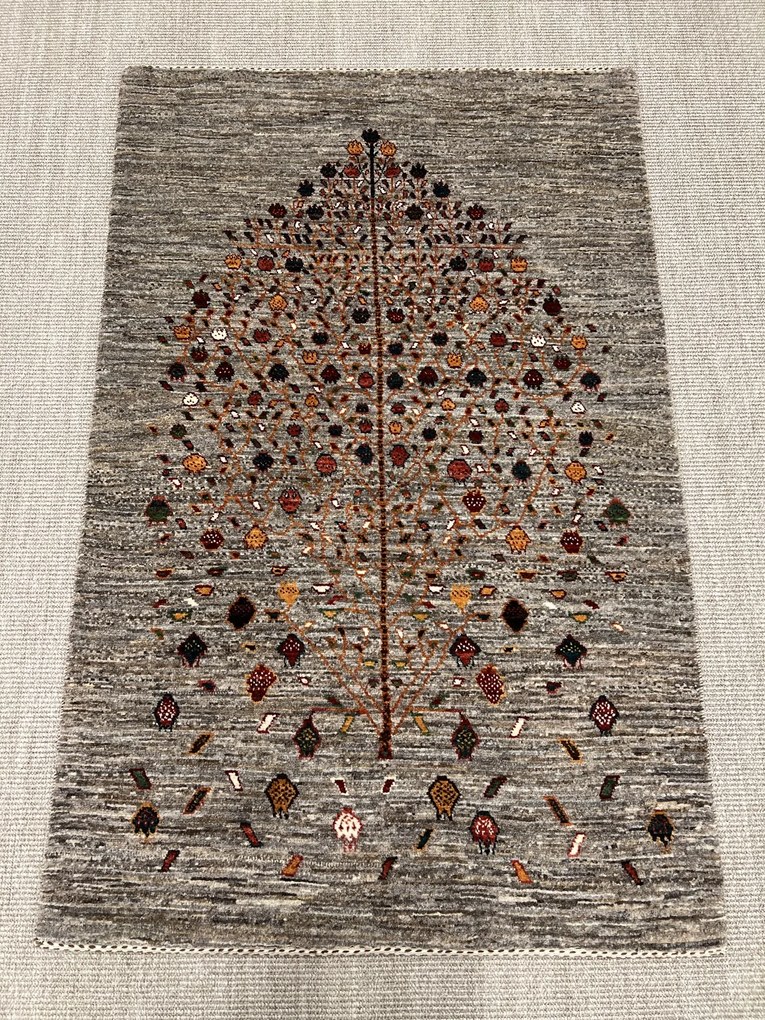 Loribaft Tappeto 100 x 150 Marrone (Iran) Annodato A Mano