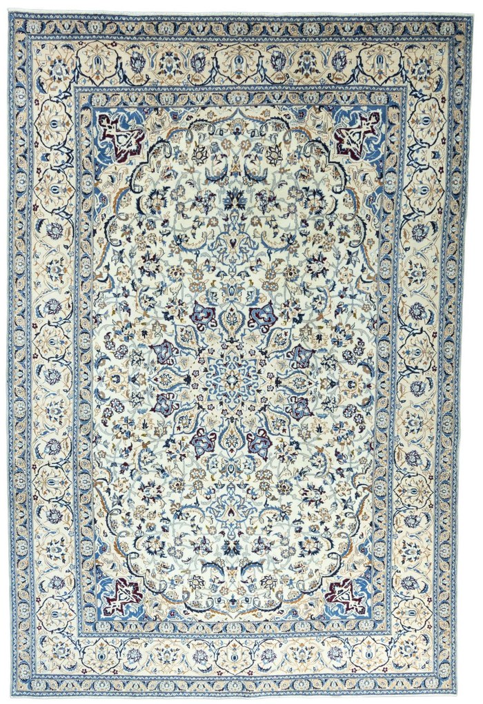 Nain Tappeto persiano 250x370 Beige (Iran) Annodato A Mano