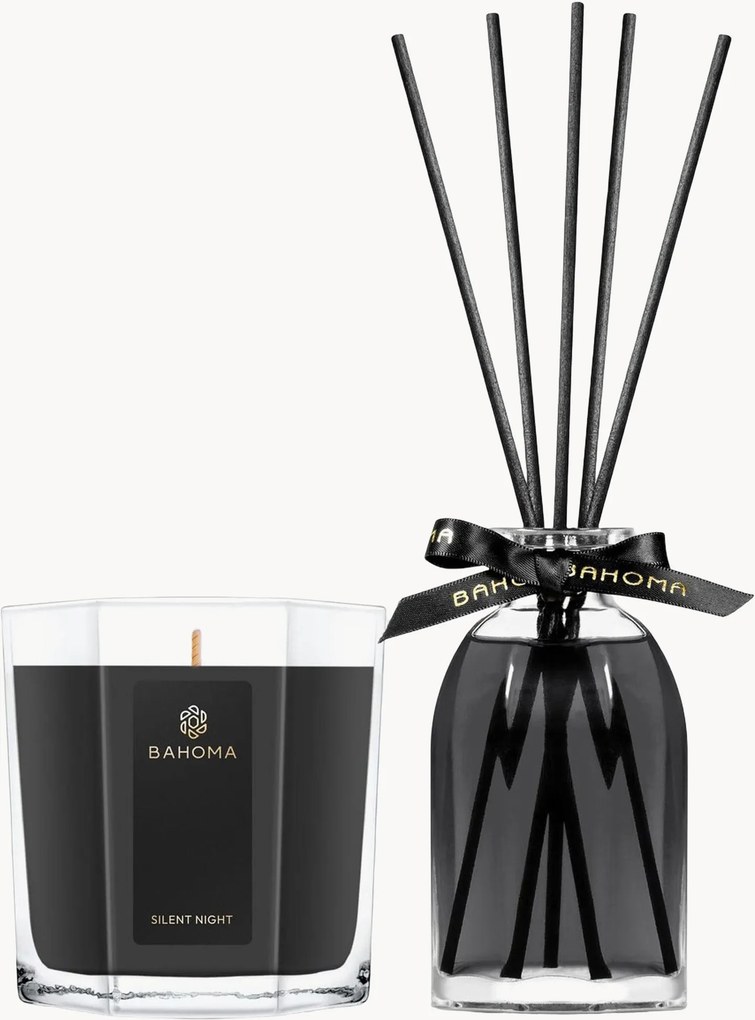 Set diffusore e candela profumata Silent Night 2 pz (mandarino, noce moscata, alloro)