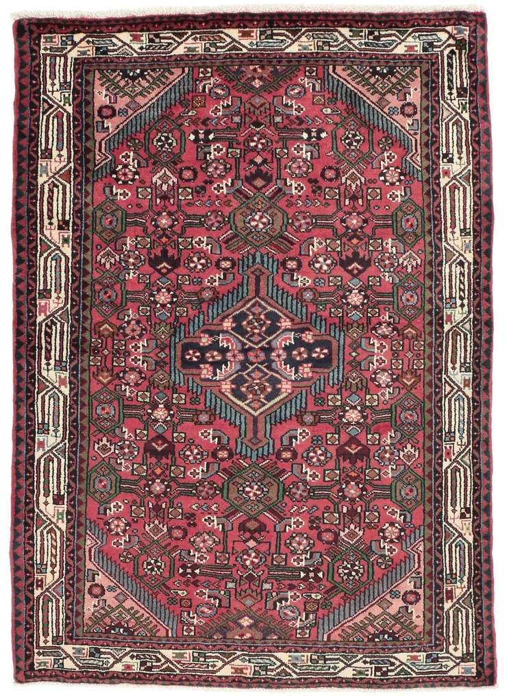 Hamedan Tappeto persiano 150 x 110 Rosso (Iran) Annodato A Mano