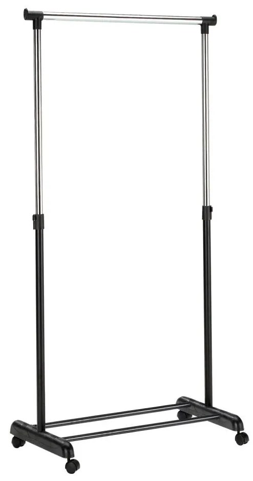 Appendino mobile in metallo 170x88 cm nero/cromo