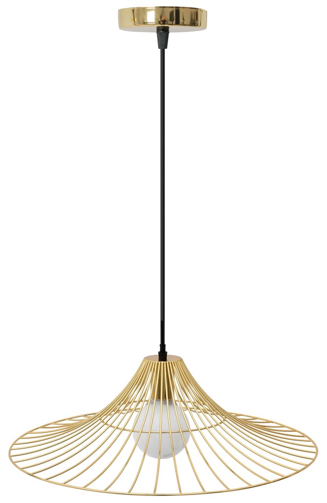 Lampada Da SoffittoPensile Piatto Rotondo Loft Oro APP499-1CP
