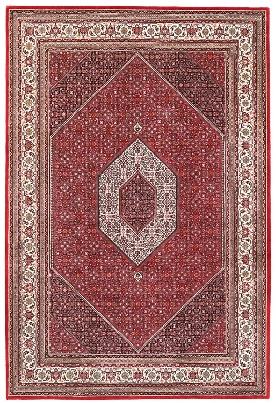 Bidjar Tappeto 300 x 200 Rosso (Indian) Annodato A Mano
