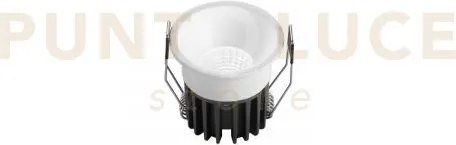 Incasso led quark bianco tondo cob 8w 830lm cct 3000k / 4000k / 650...