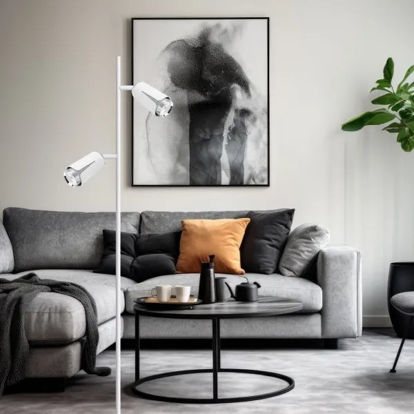 Lampada con piedistallo FIORE 2xGU10/8W/230V bianco