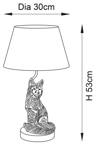 Endon 106796 - Lampada da tavolo FOX 1xE14/6W/230V nero/ottone