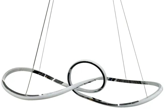 Lampadario LED a sospensione con filo MARCO LED/42W/230V cromo lucido