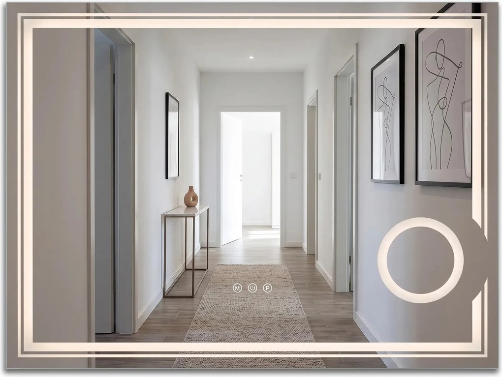 Specchio LED 80x60cm HAVEN