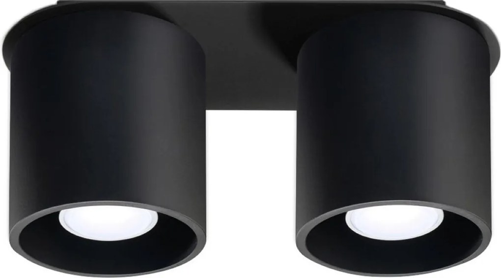 Plafoniera da soffitto in acciaio 2xGU10 ORBIS 2 in Alluminio