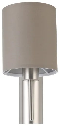 Eglo 94925 - Applique PASTERI 1xE27/60W/230V taupe