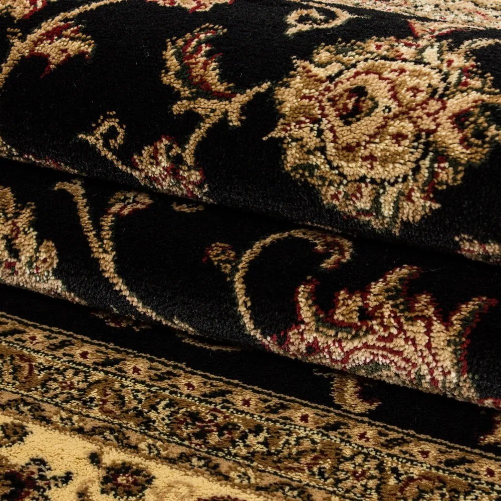 Tappeto in nero e oro 160x230 cm Marrakesh - Ayyildiz Carpets