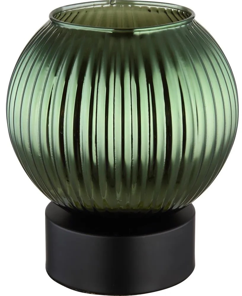 Globo 15638TG - Lampada da tavolo ZUMBA 1xE27/25W/230V diametro 15 cm verde