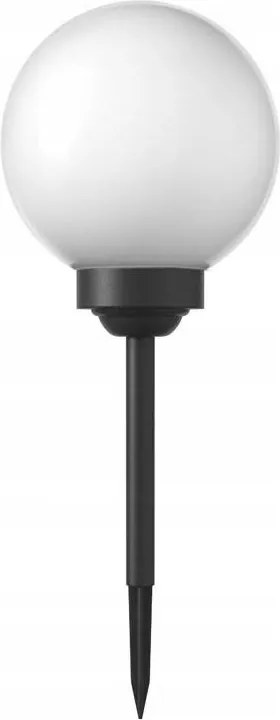 Lampada solare a LED 1,2V 6500K (luce fredda) 200 mAh Ø 20 cm IP44 bianco/nero