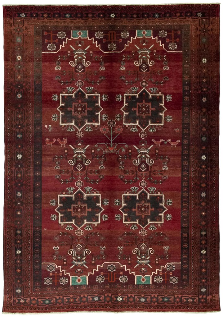 Hamedan Tappeto persiano 290 x 210 Rosso (Iran) Annodato A Mano