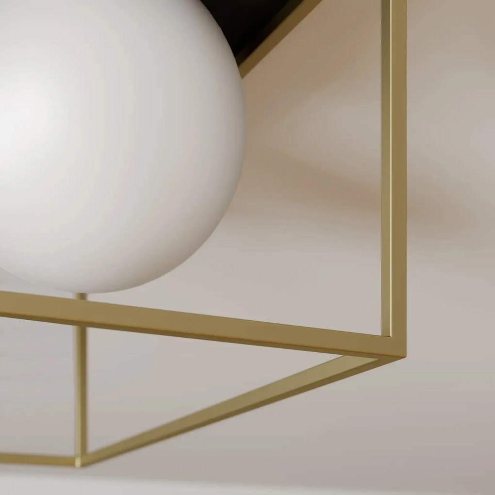 Plafoniera da soffitto Gold White APP1166-1C