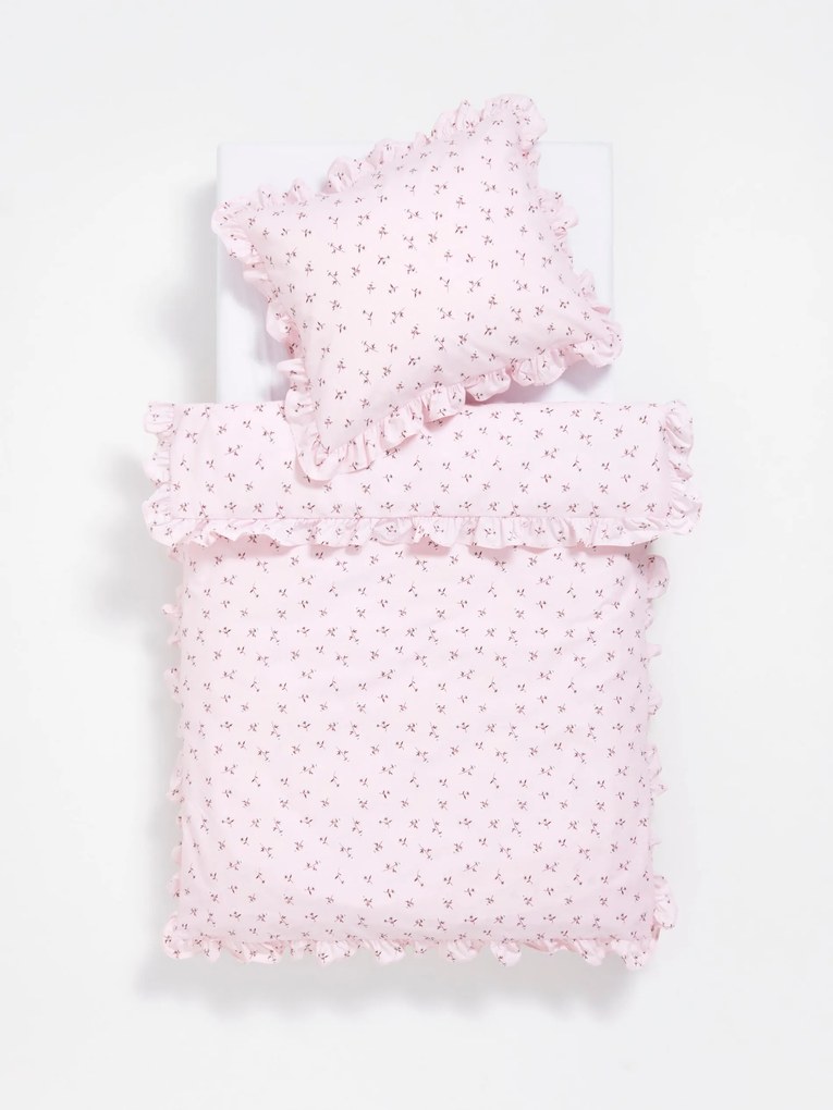 Sinsay - Set biancheria da letto in cotone - rosa pastello