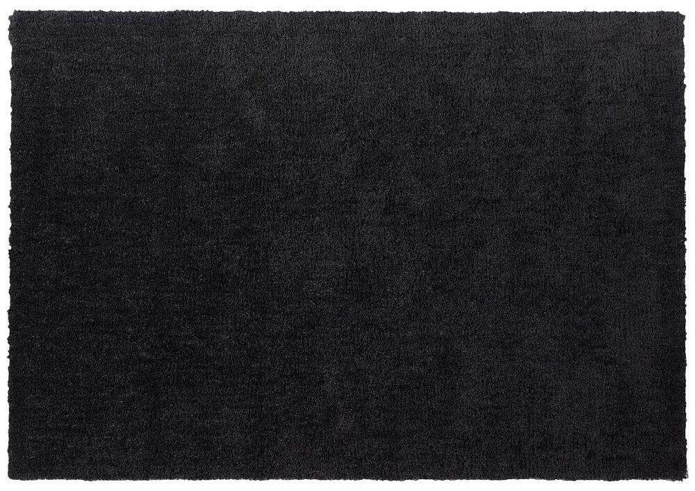 Tappeto shaggy nero 160 x 230 cm DEMRE Beliani