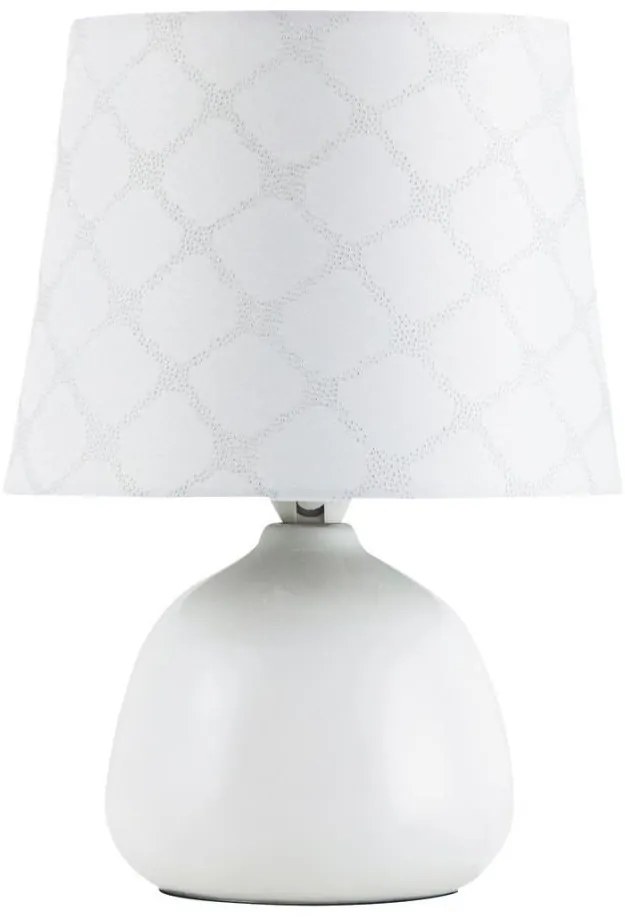 Rabalux 4379 - Lampada da tavolo ELLIE E14/40W bianco