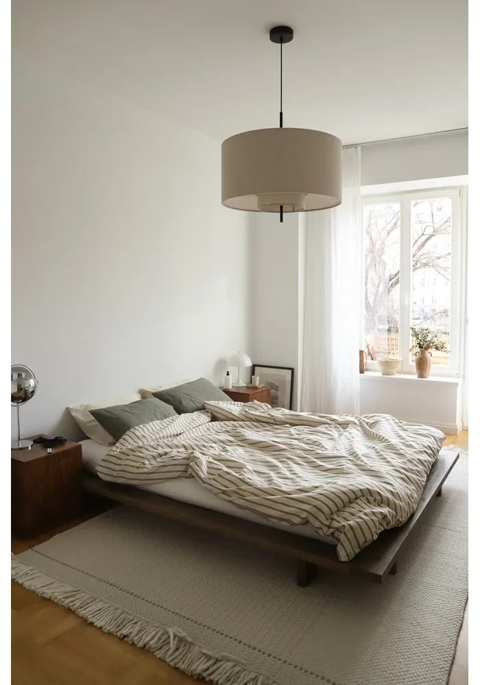 Letto singolo marrone in pino massiccio con rete inclusa 90x200 cm Japan – Karup Design