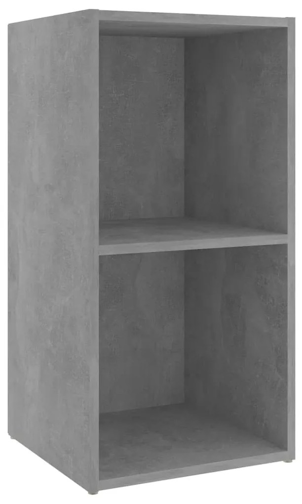 Mobili TV 2 pz Grigio Cemento 72x35x36,5 cm in Truciolato