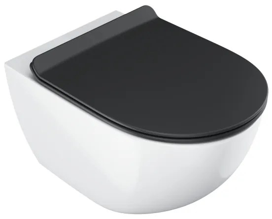 Ravak X01862 - Sedile WC a chiusura rallentata SoftClose VITA SLIM, nero