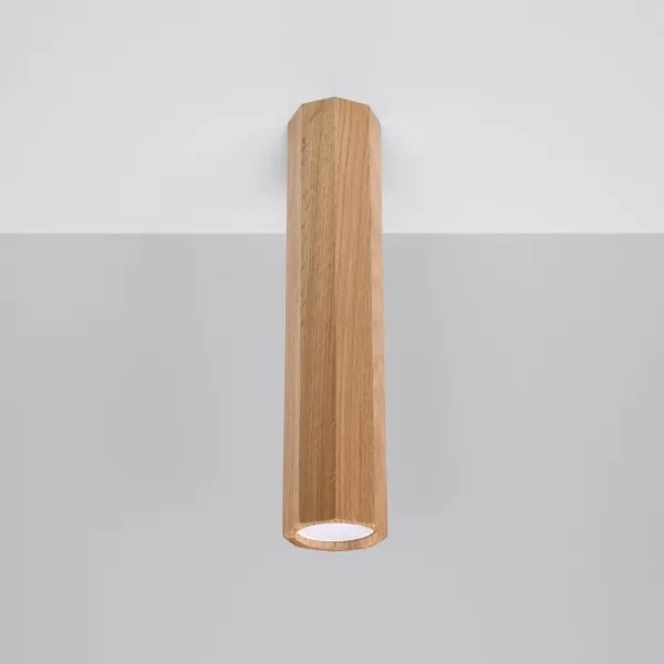 Sollux SL.1034 - Faretto ZEKE 1xGU10/40W/230V 30 cm quercia