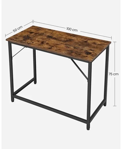 Scrivania SOLEA marrone/nera