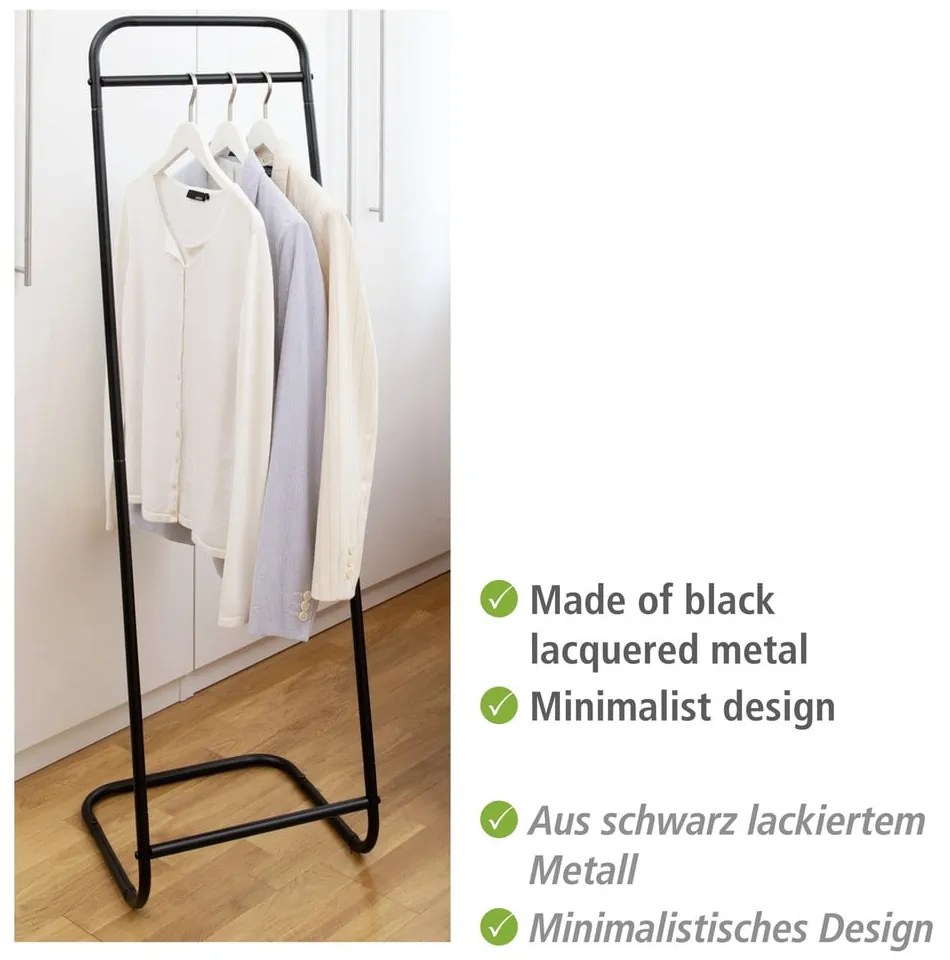 Appendiabiti in metallo nero Surya - Wenko