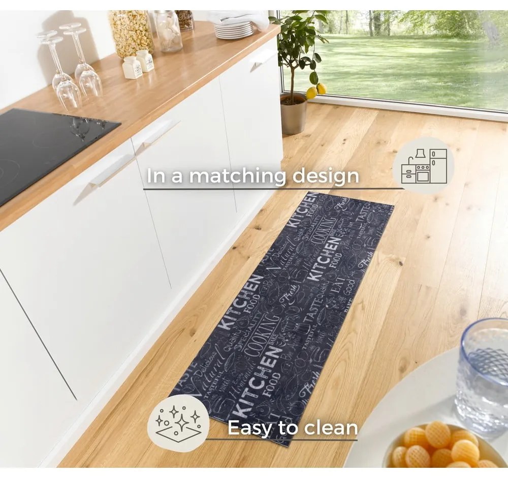 Tappeto nero 50x150 cm Wild Kitchen Board - Hanse Home