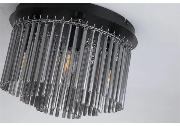 Searchlight 55620-320SM - Plafoniera SWIZZLE 5xE14/60W/230V Ø32 cm fumé