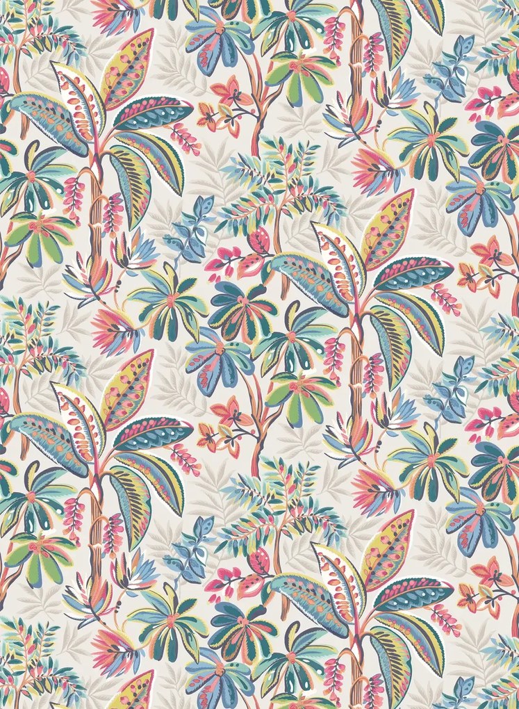 Osborne & Little Carta da parati Tivoli - Fuchsia