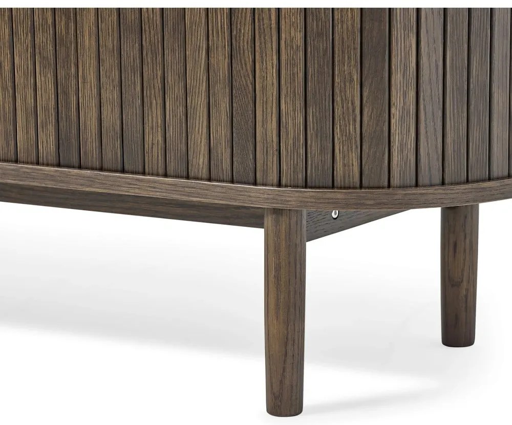 Mobile TV marrone effetto rovere 180x56x40 cm Meta – Unique Furniture