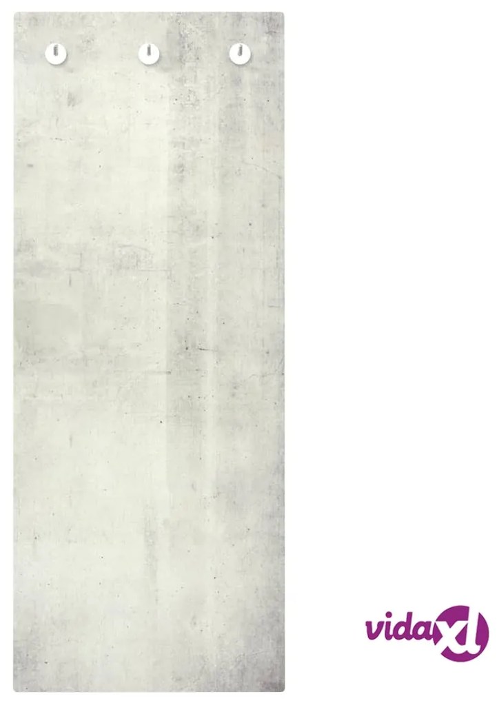 vidaXL Appendiabiti a Parete 125x50 cm Vetro Temperato Muro Pietra