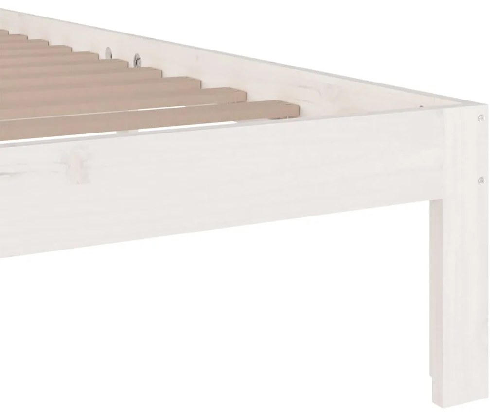 Giroletto Bianco in Legno Massello 120x190 cm Small Double