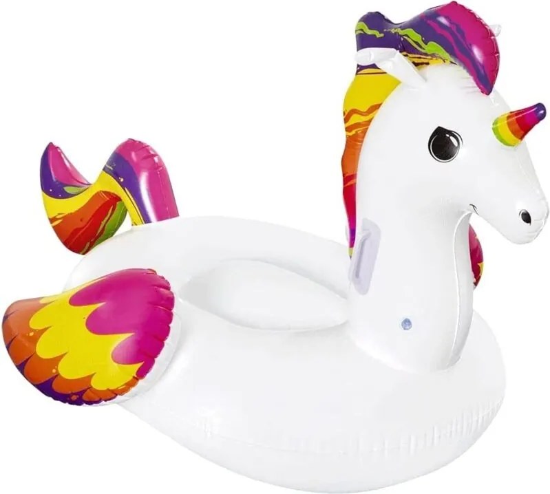 Bestway - Materassino Cavalcabile Da Mare Piscina Unicorno Cm 150X117 Con Maniglie
