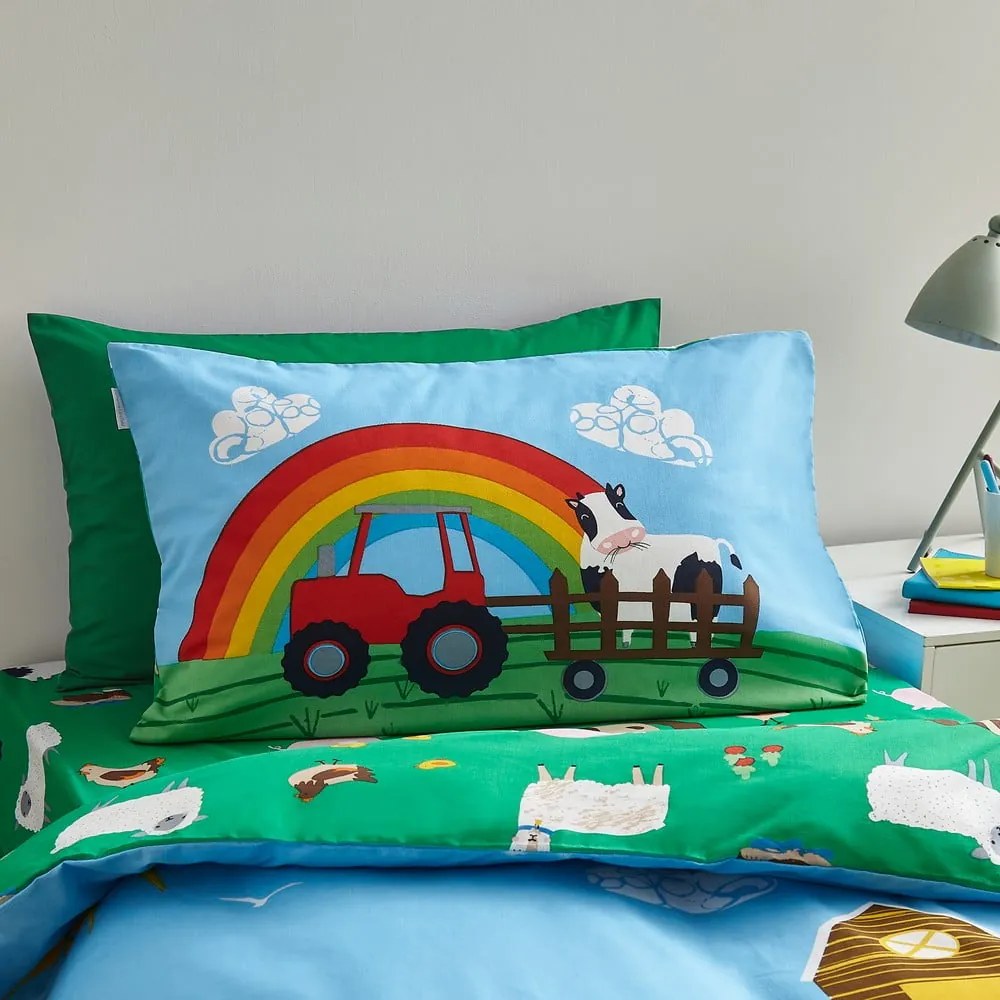 Set copripiumino e federa da bambini per letto singolo 135x200 cm Farmyard Animals – Catherine Lansfield