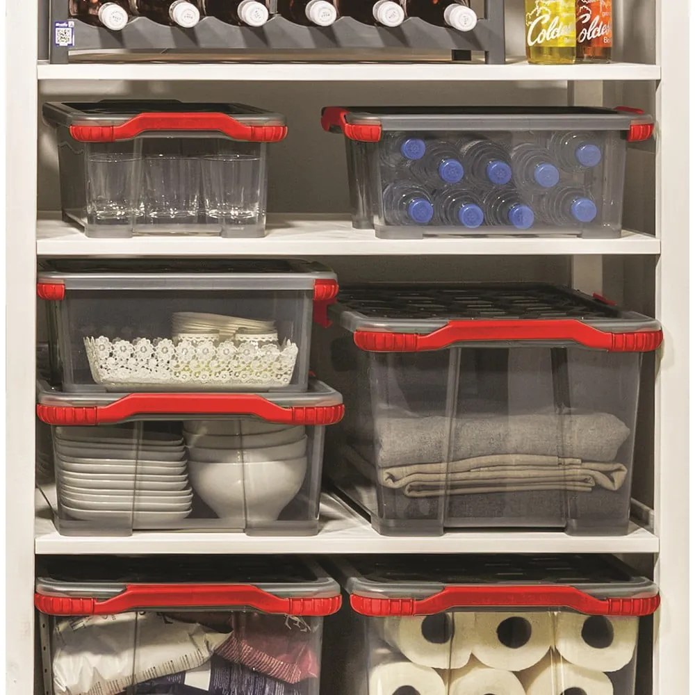 Scatola di plastica con coperchio Evo Total - Rotho