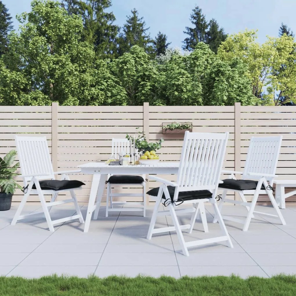 Cuscini Per Pallet 4 Pz Neri 50x50x7 Cm Tessuto Oxford /