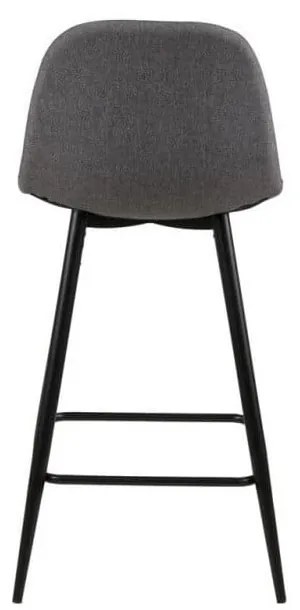 Set di sbagelli da bar grigio chiaro in imbottito 2 pz (altezza della seduta 65 cm) Wilma – Actona