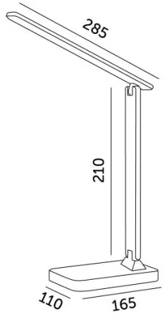 LED RGBW Lampada da tavolo dimmerabile NOBLITE LED/7W/5V 3000/4000/6500K bianco