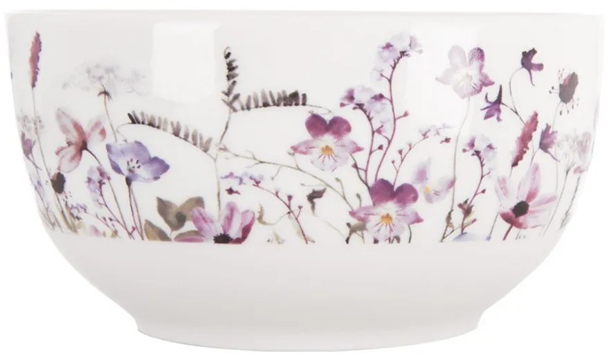 Ciotolina per zuppe e minestre bianca/viola in porcellana 500 ml Louka – Orion