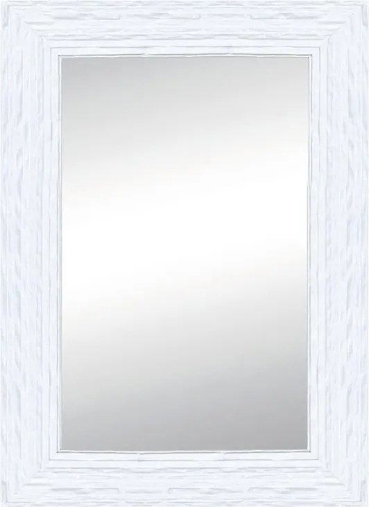 SpecchioTeresa rettangolare in legno bianco opaco 68 x 88 cm