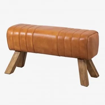 Panca in pelle Aldra Camel - Sklum