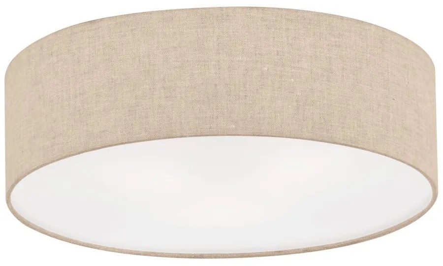Plafoniera beige con paralume in tessuto ø 40 cm Thor – Fischer &amp; Honsel