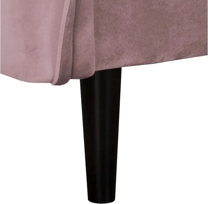 Poltrona lavanda con rivestimento in velluto Juli – Ropez